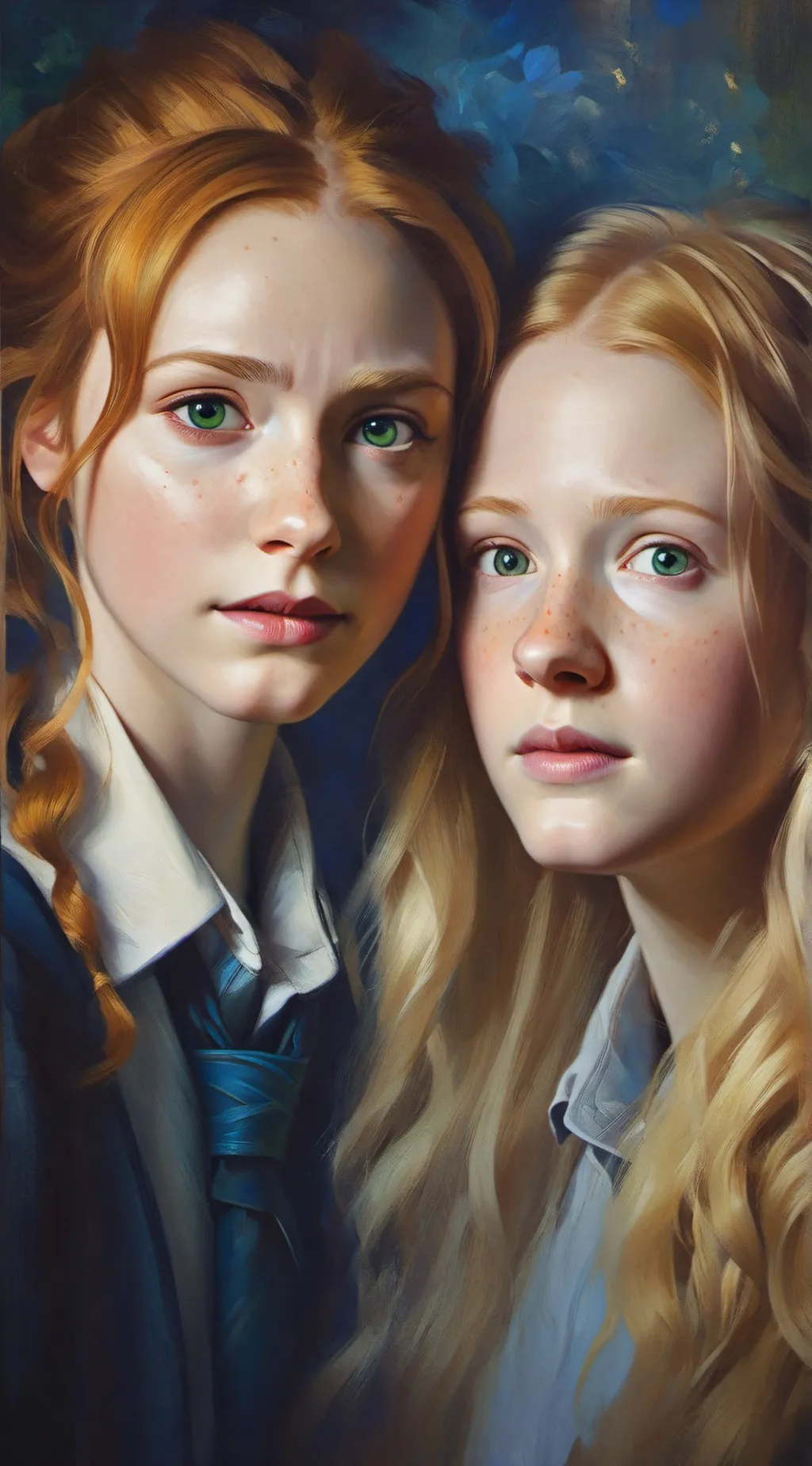 ai character: Linny(Luna×Ginny) background