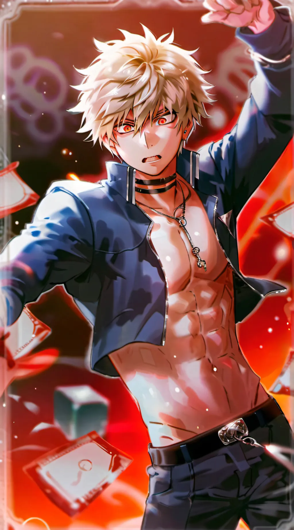 ai character: bakugo background