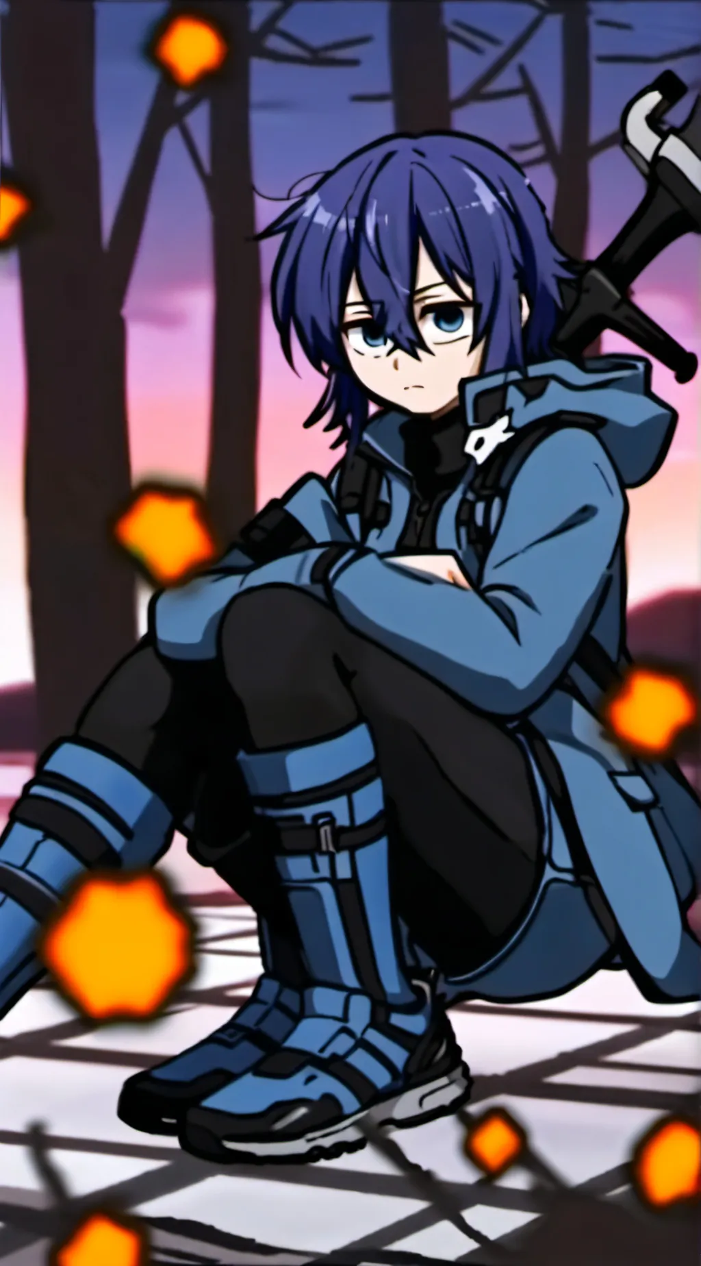 ai character: Arnold  background