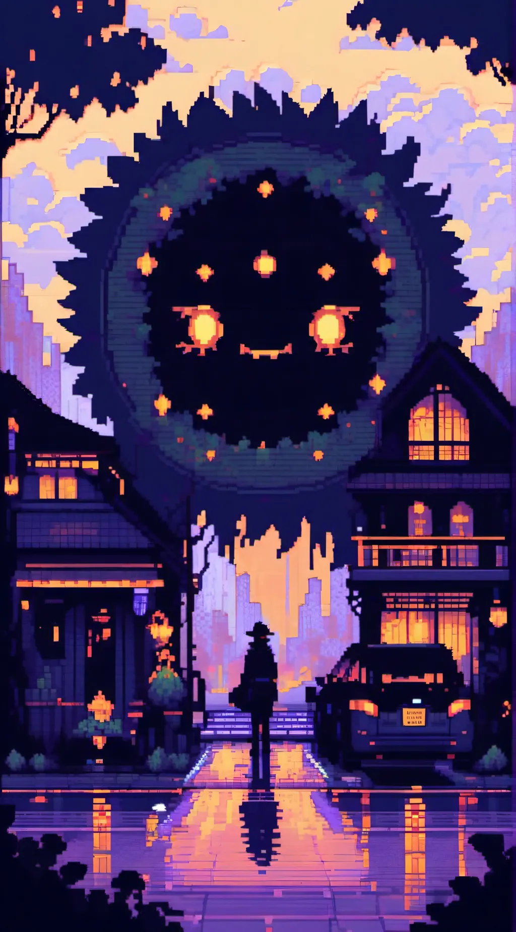 ai character: mythical funeral  background