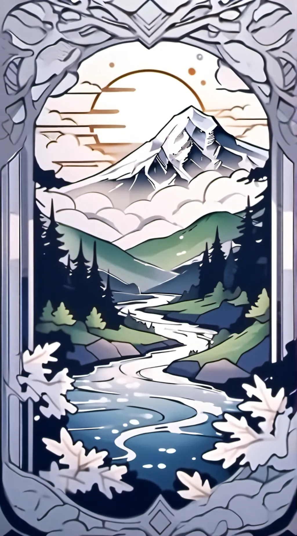 ai character: phone background