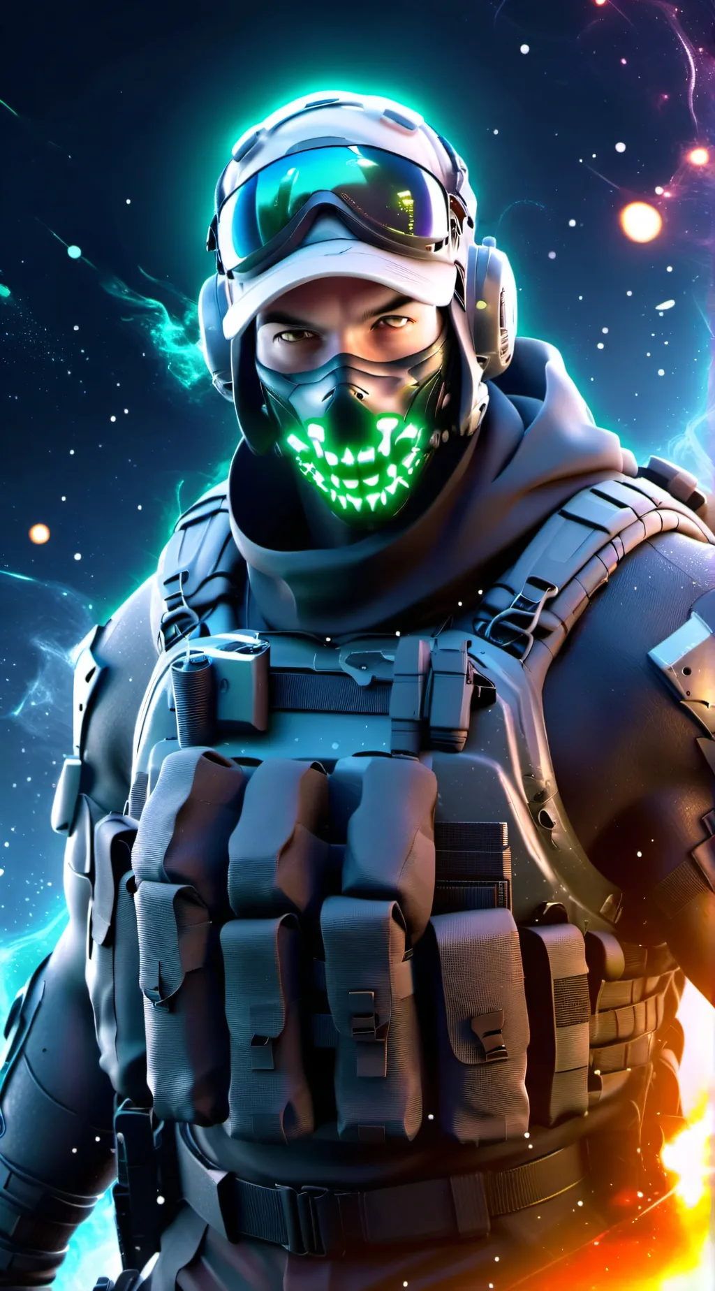 ai character: Rot background