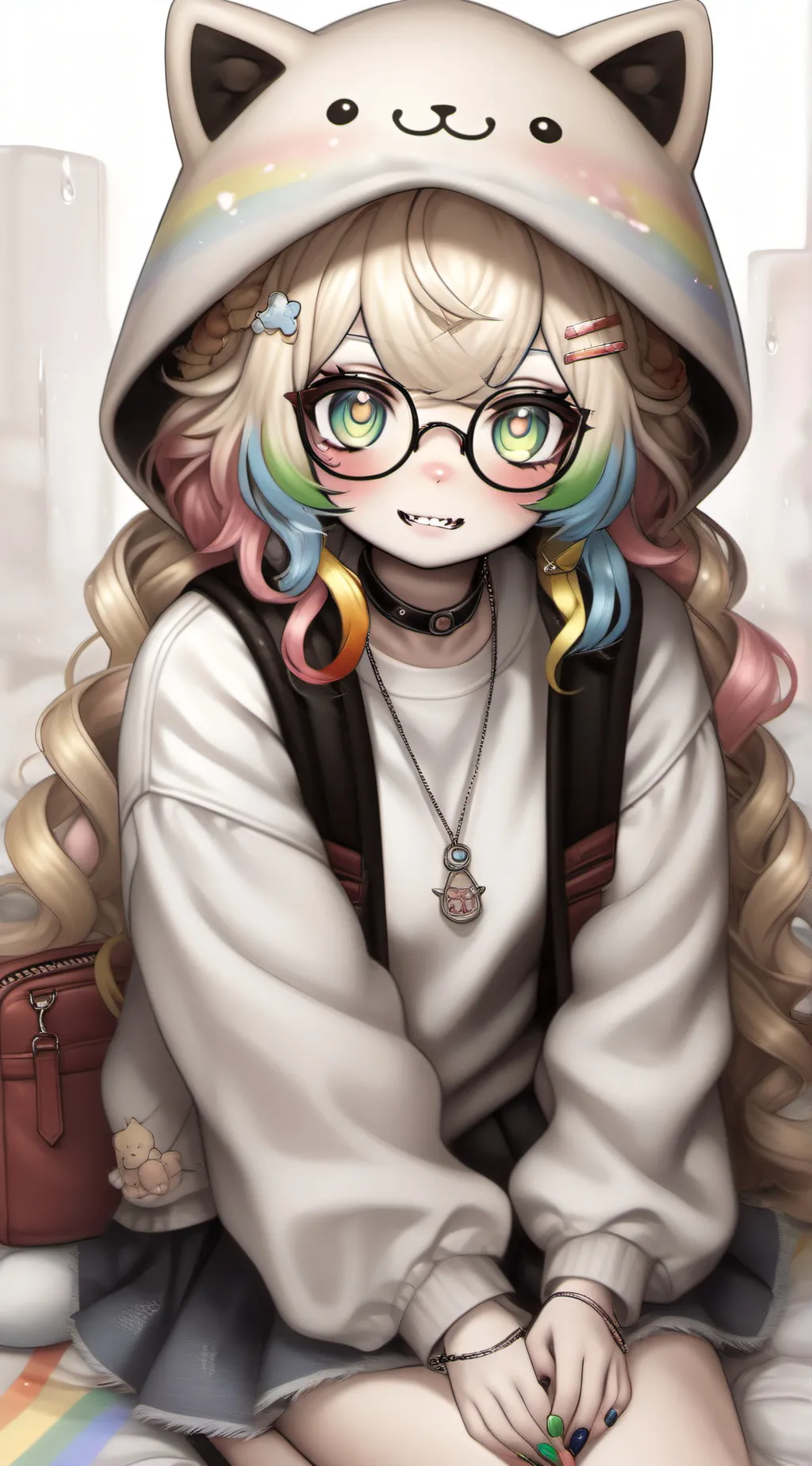 ai character: YOU B***!🌈 background