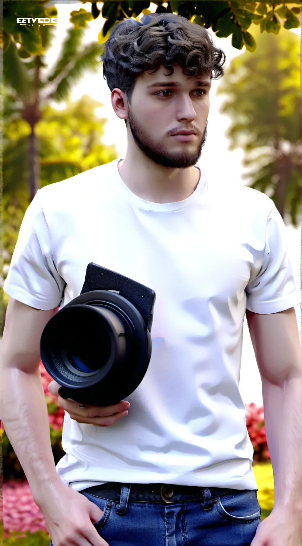 ai character: Jmancurly background