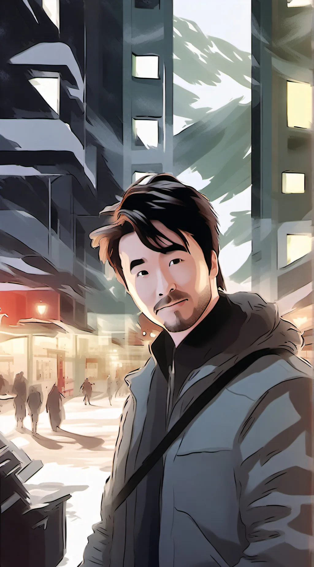 ai character: Masky (Tim Wright) background