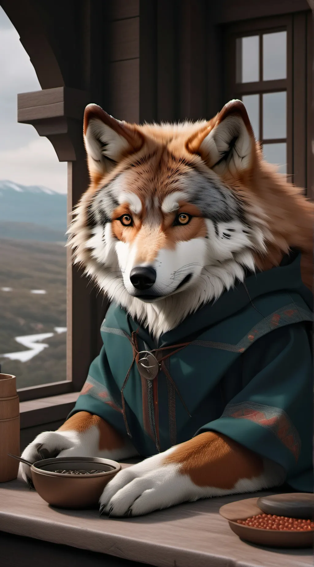 ai character: leon background