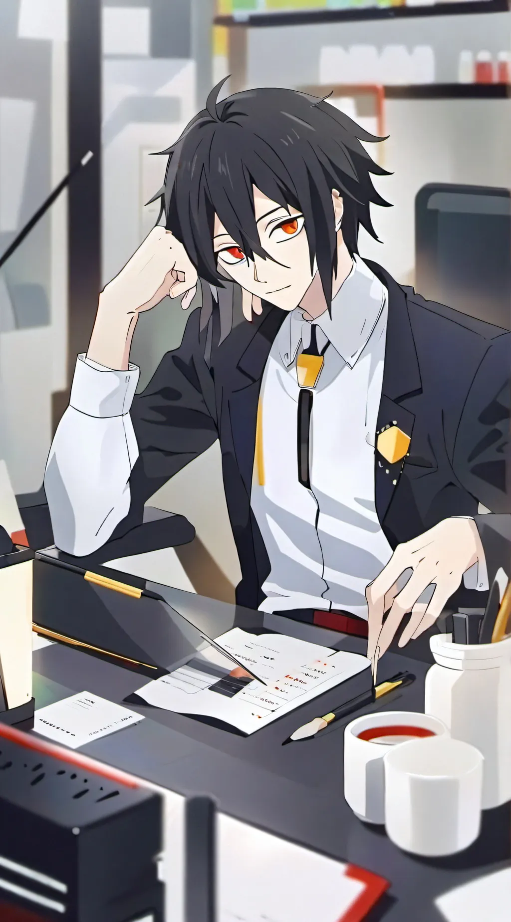 ai character: Iguro Obanai background