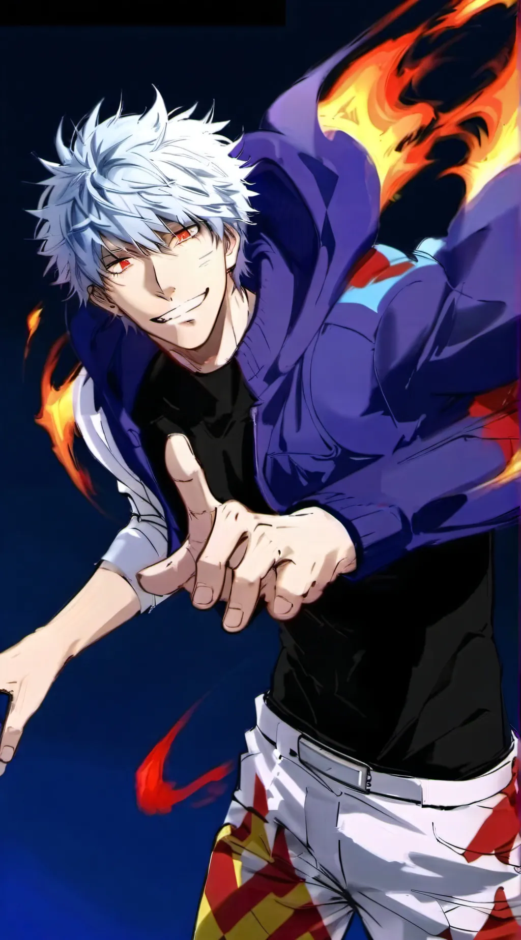 ai character: Toya/Dabi Todoroki background
