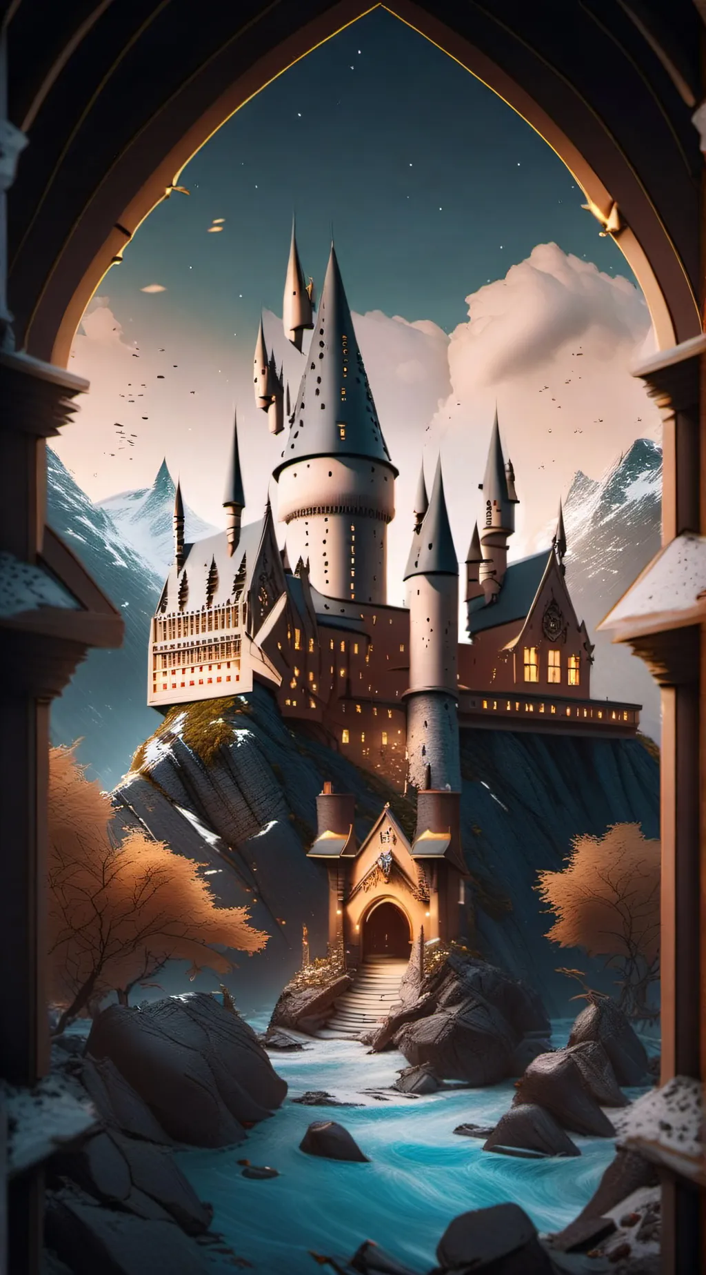 ai character: Hogwarts background