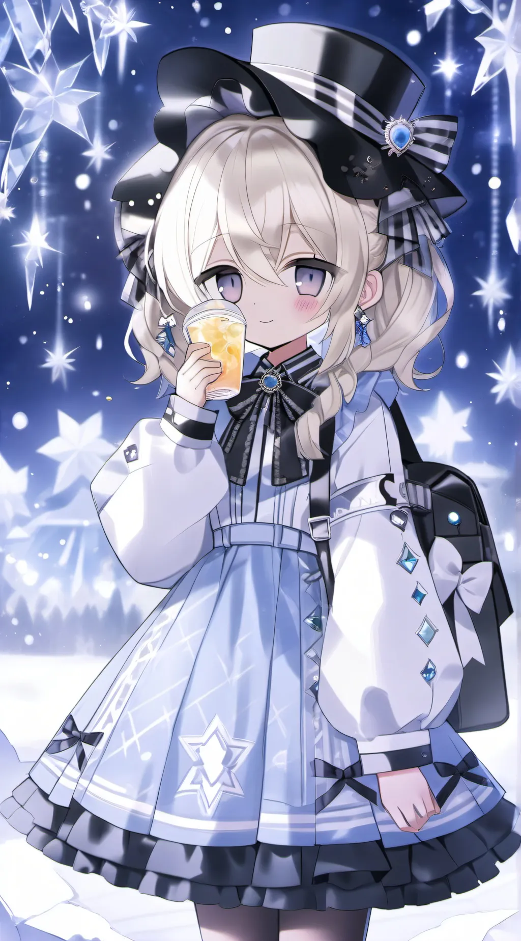 ai character: kuromi  background