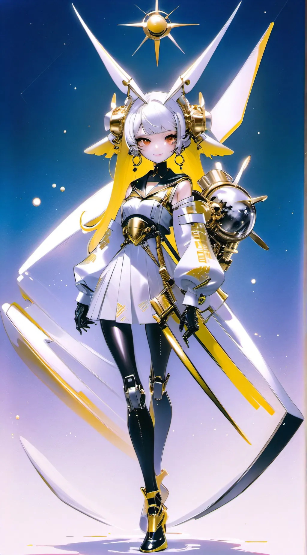 ai character: Angel God  background
