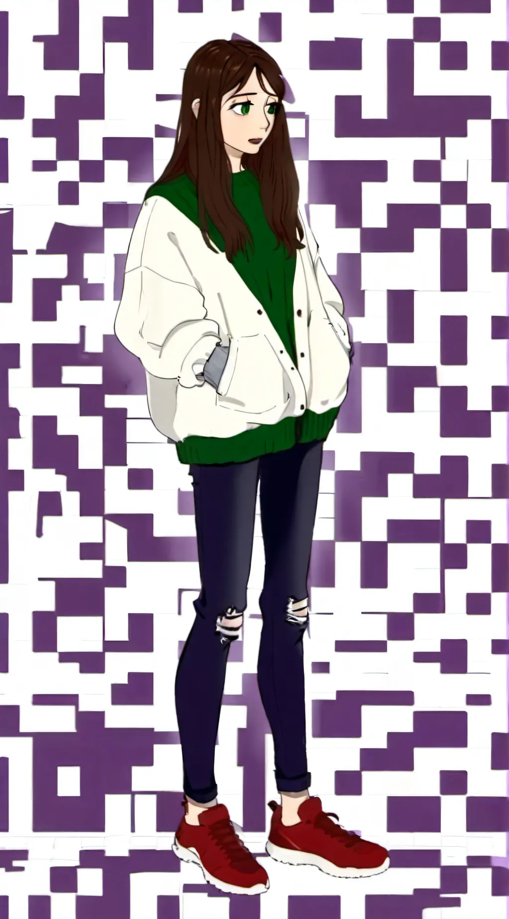 ai character: ash background