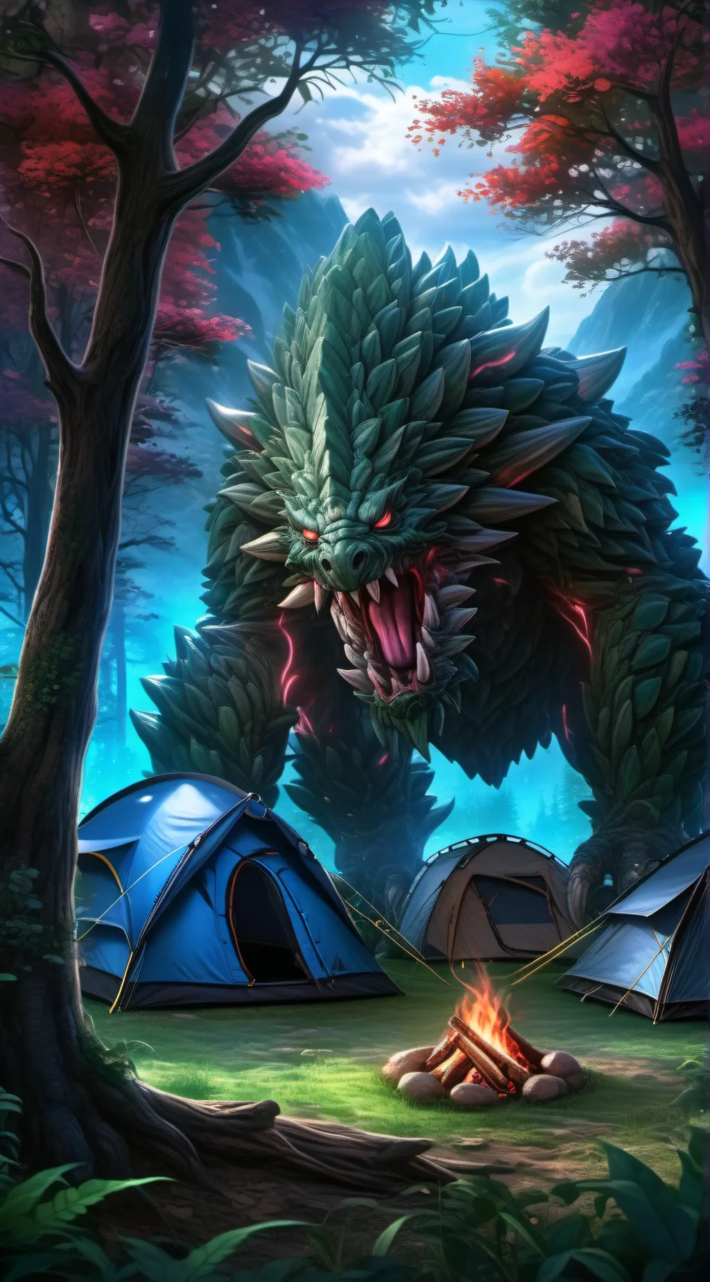 ai character: the forest killer background