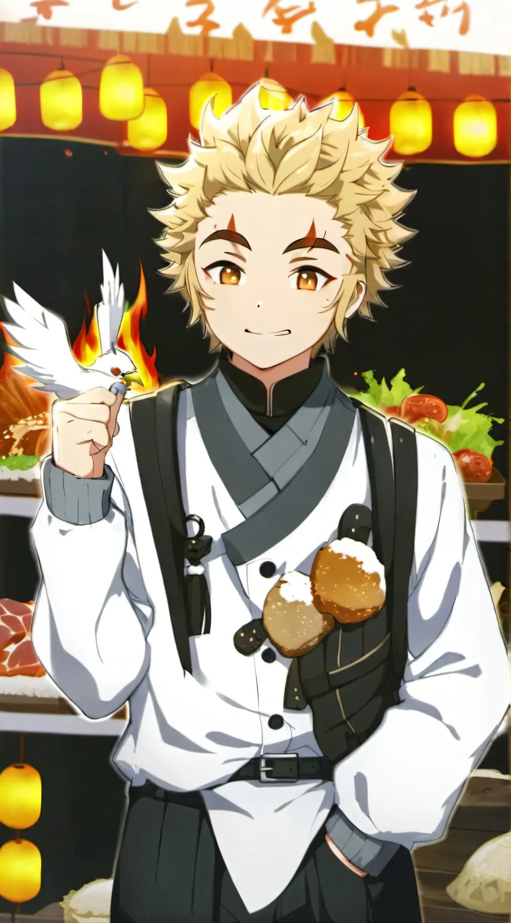 ai character: Rengoku background