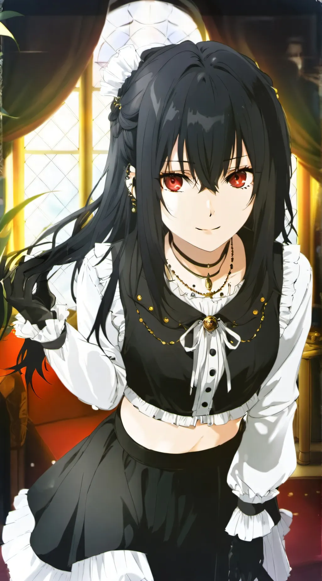 ai character: 💥🖤 . . Ashley ! background