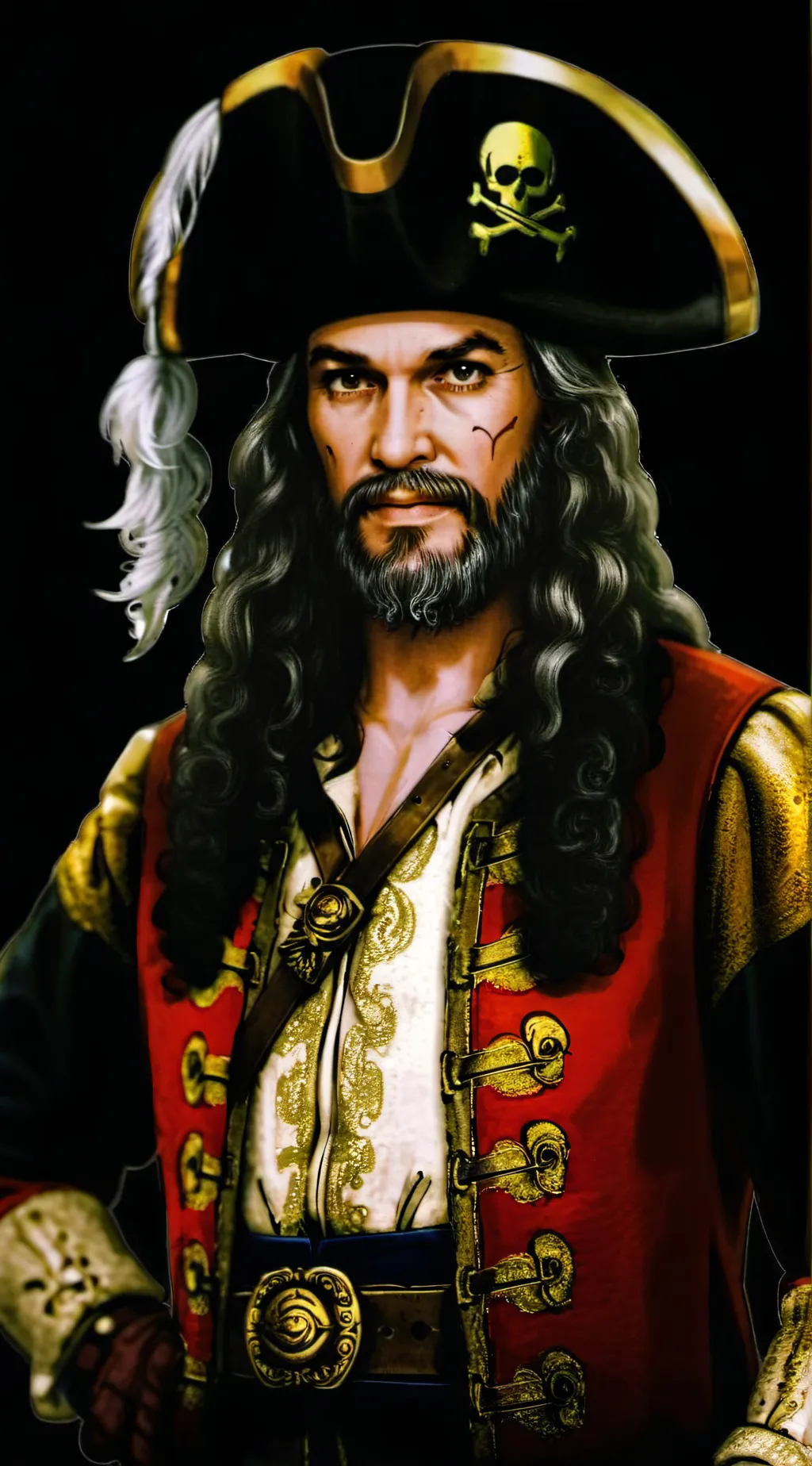 ai character: Pirate Blackcrow background