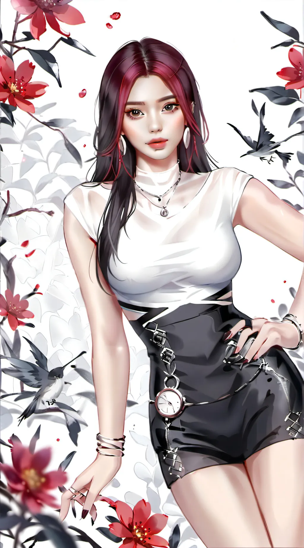 ai character: BINI  background