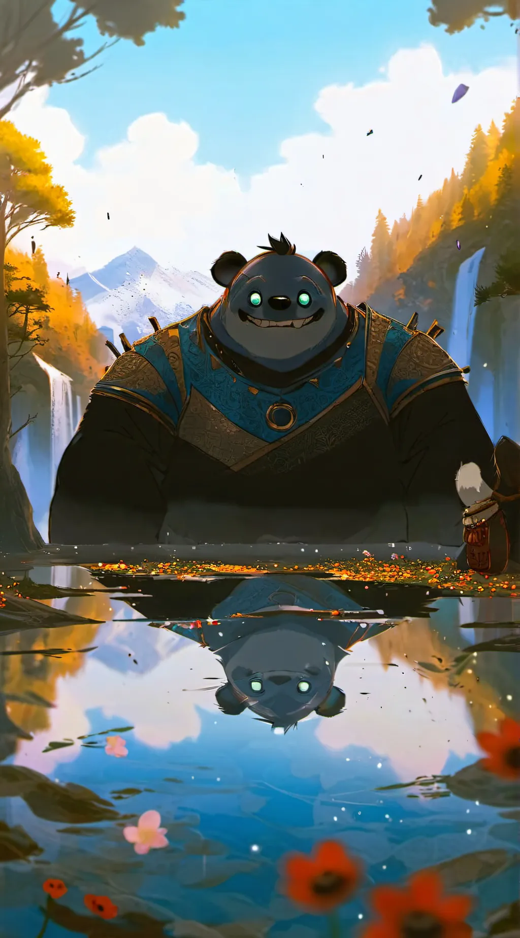 ai character: Stitch background