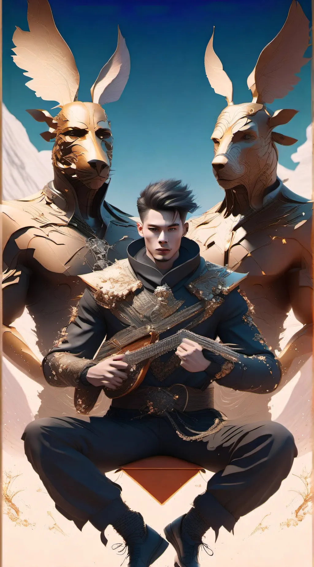 ai character: Austin  background