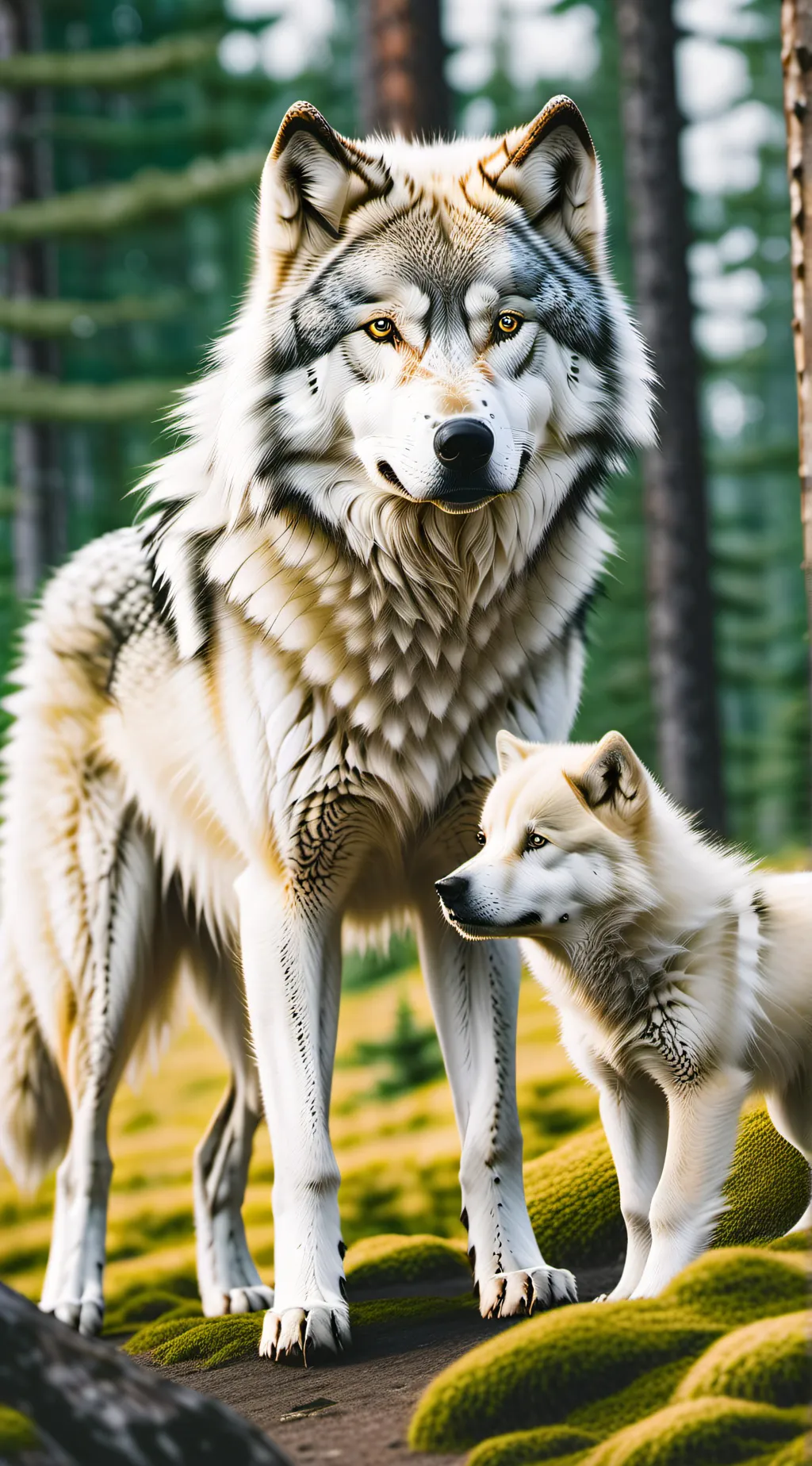 ai character: Snowflake(⁠•⁠‿⁠•⁠) background