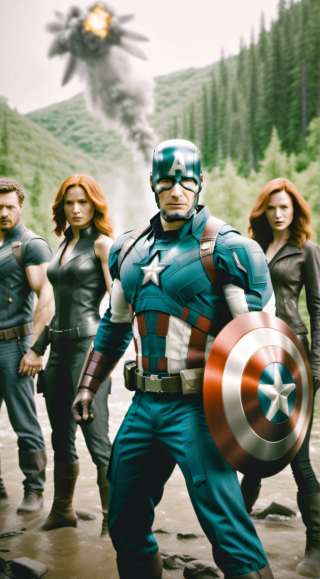 ai character: The Avengers background