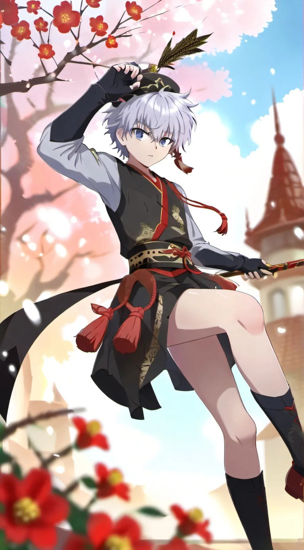 ai character: james Ryan cat boy background