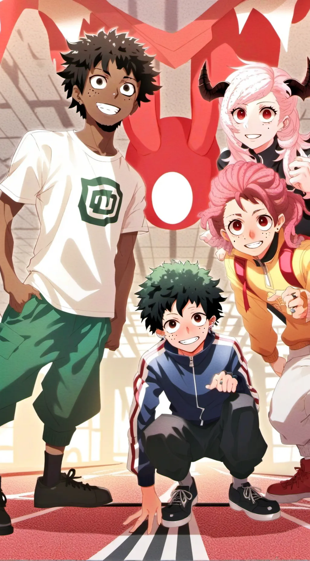 ai character: MHA dance background