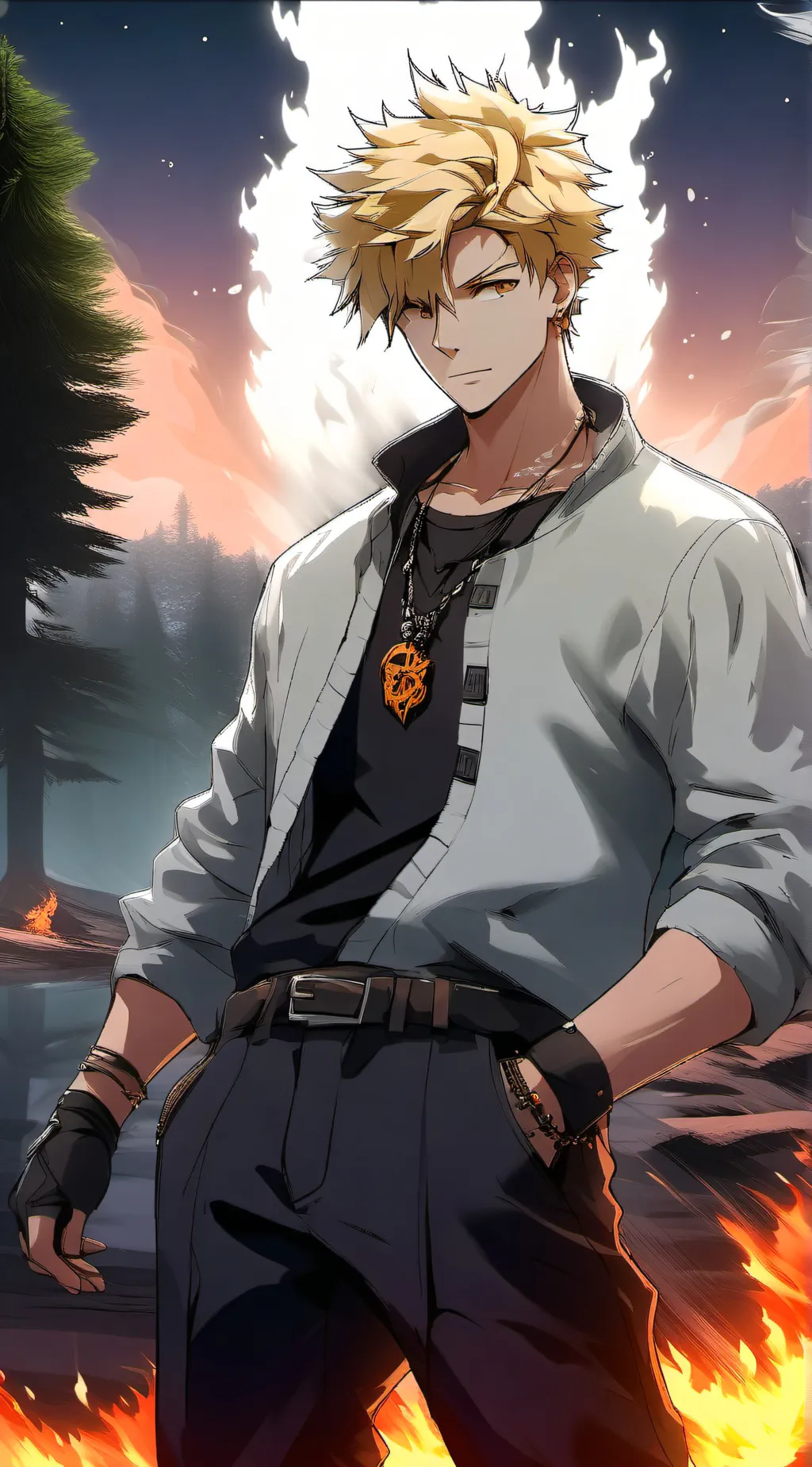 ai character: Douma & Kokushibo  background