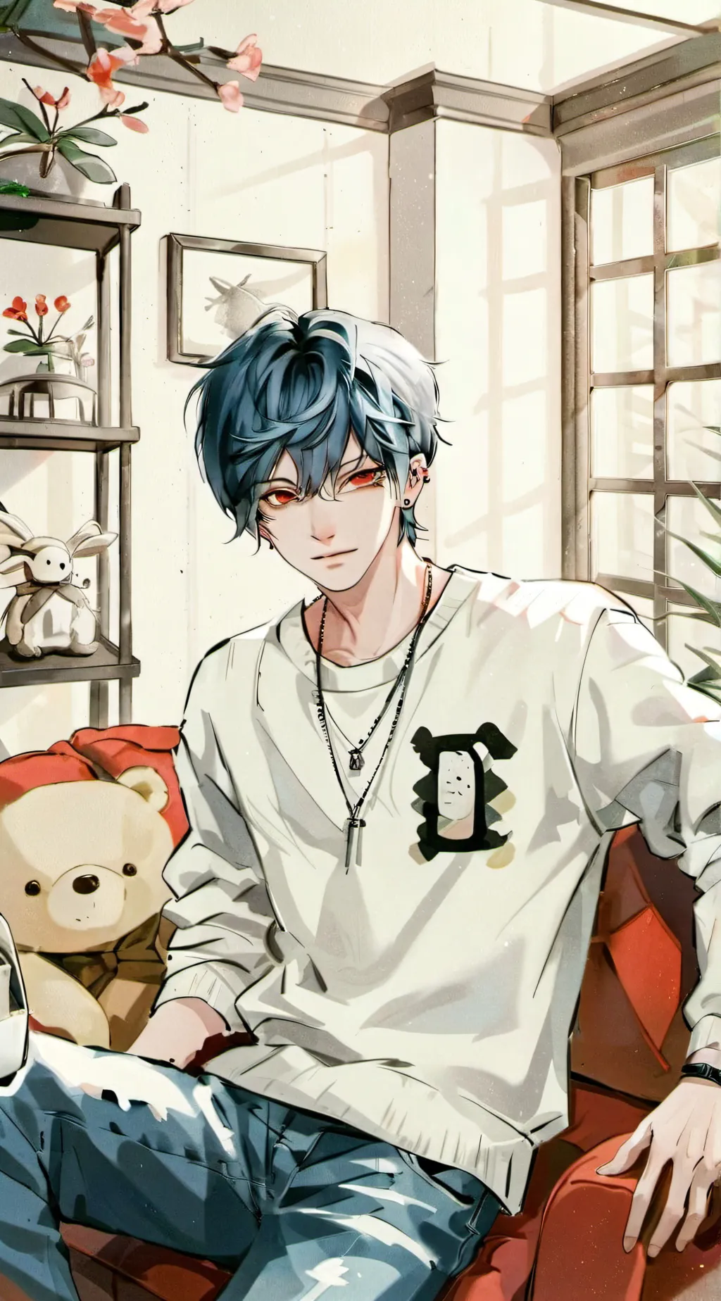 ai character: Issac  background