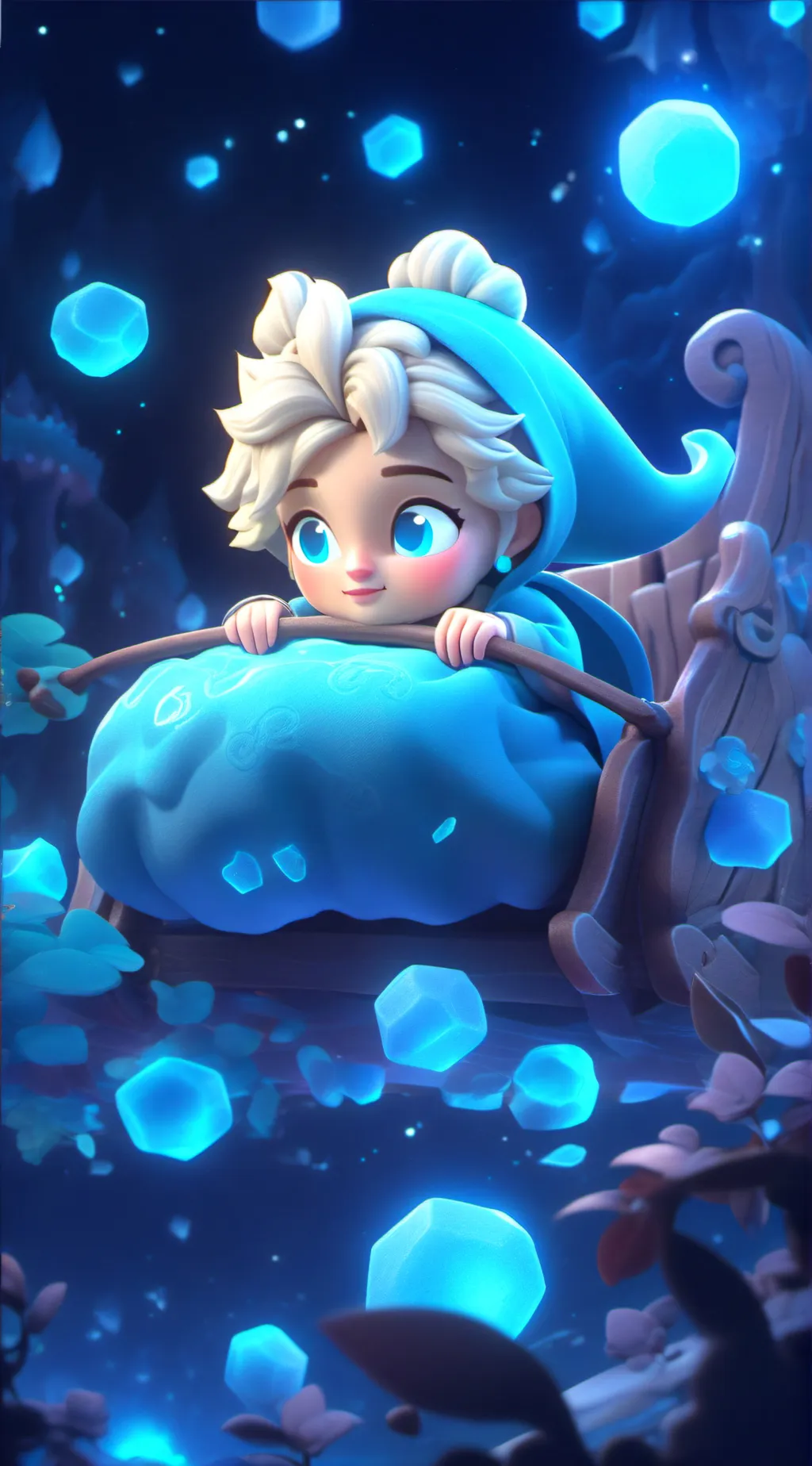 ai character: Put a...  background