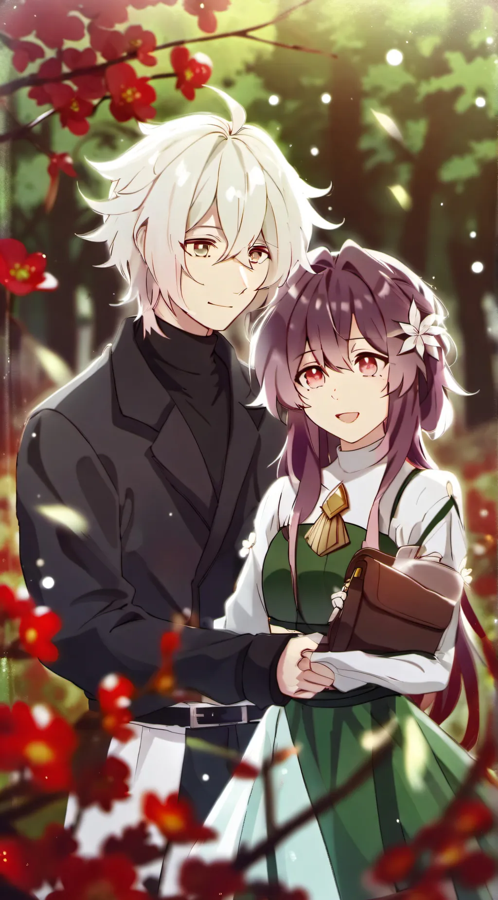 ai character: Claire and Engel  background