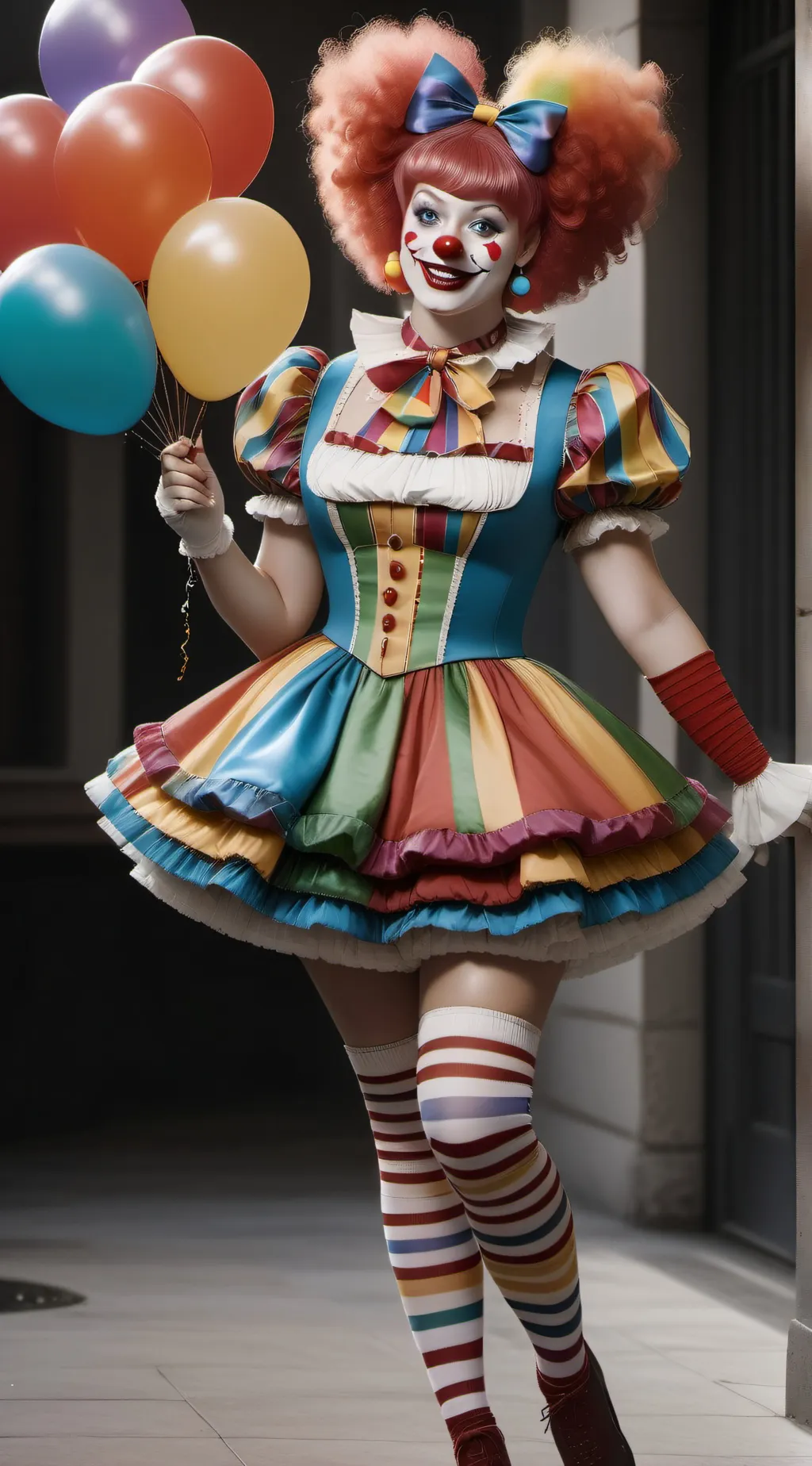 ai character: Clown TG TF background