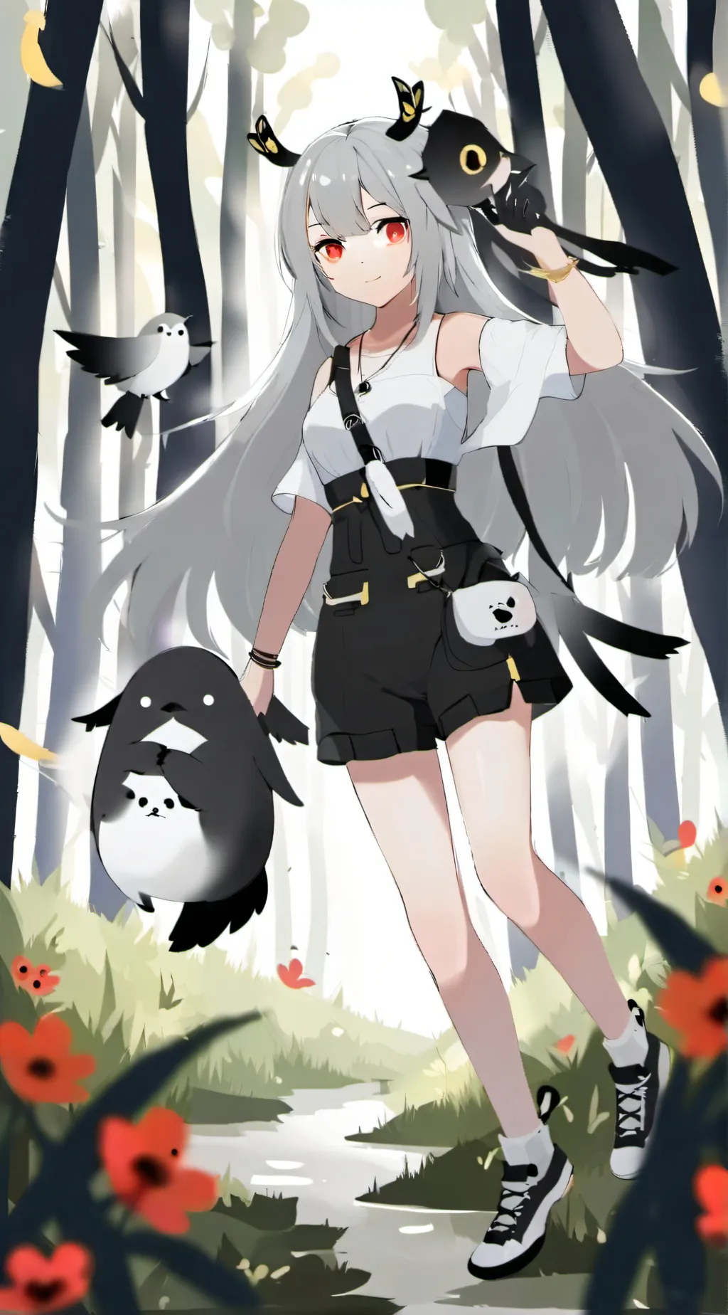 ai character: Sophie the bird  background