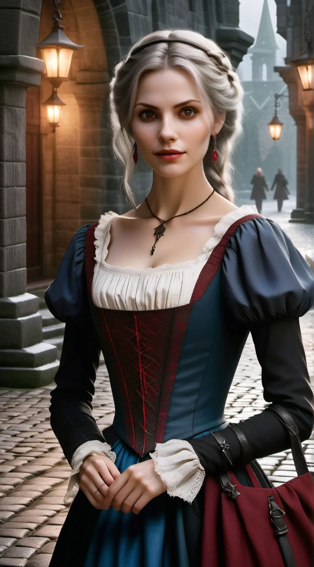 ai character: jenna ortega  background