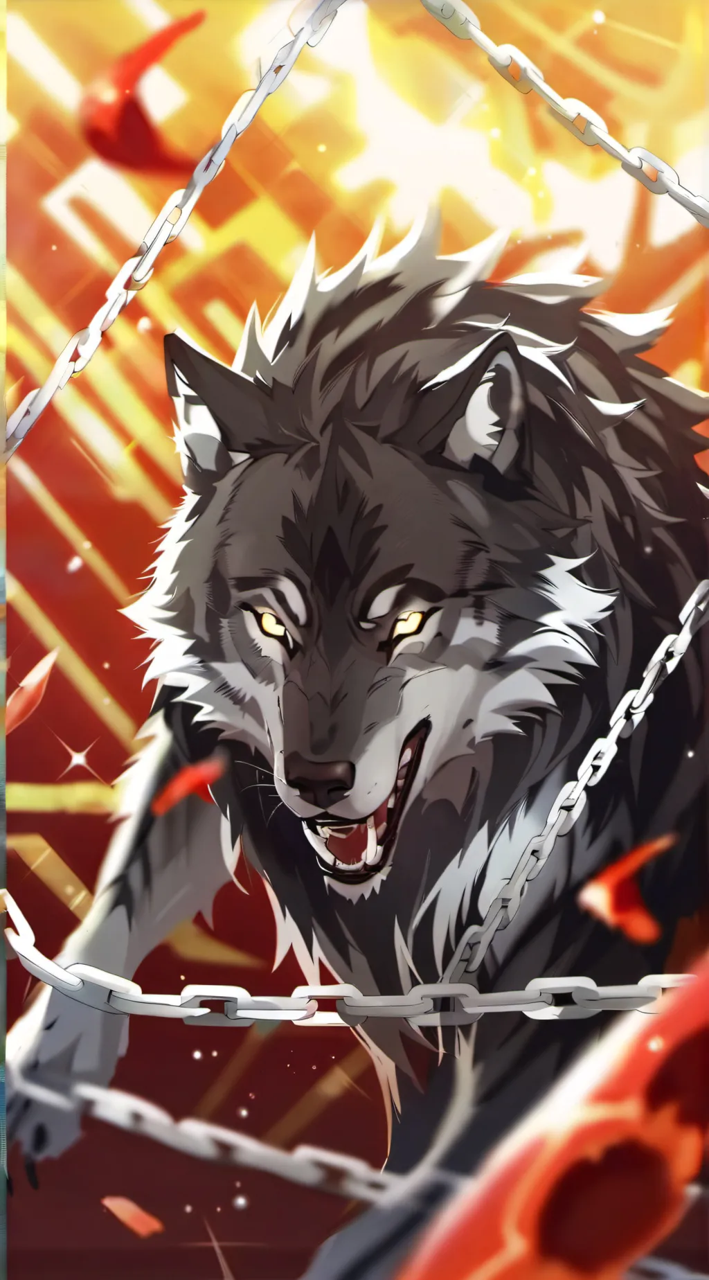 ai character: Night fall school  background