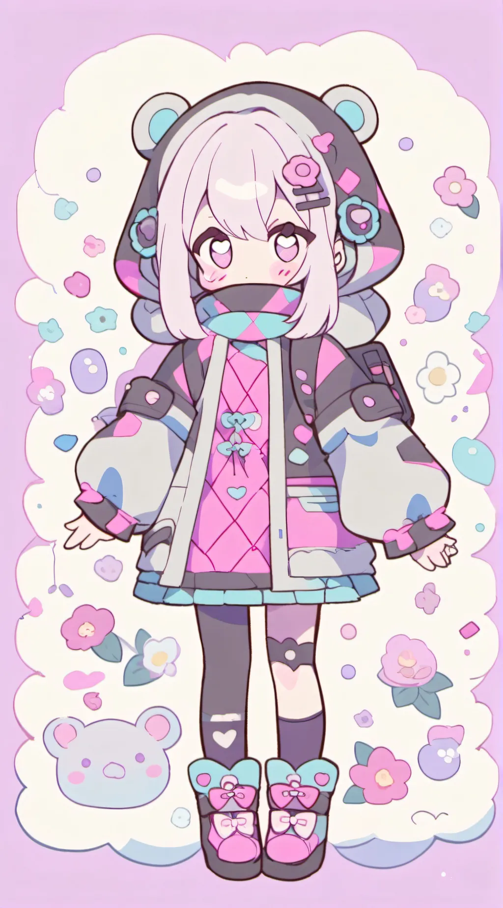 ai character: Hh × Heathers!? background