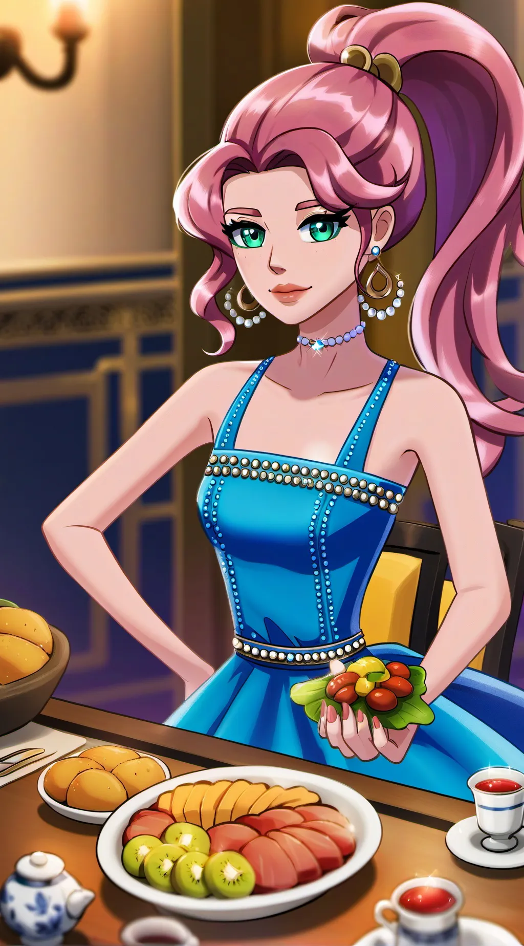 ai character: Sandy (Stardew) background