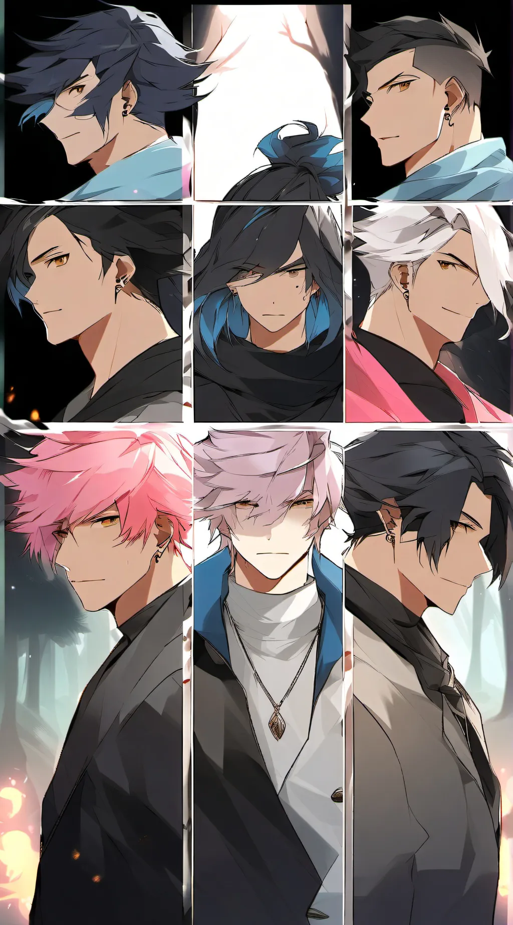 ai character: vizz Justin axle  background