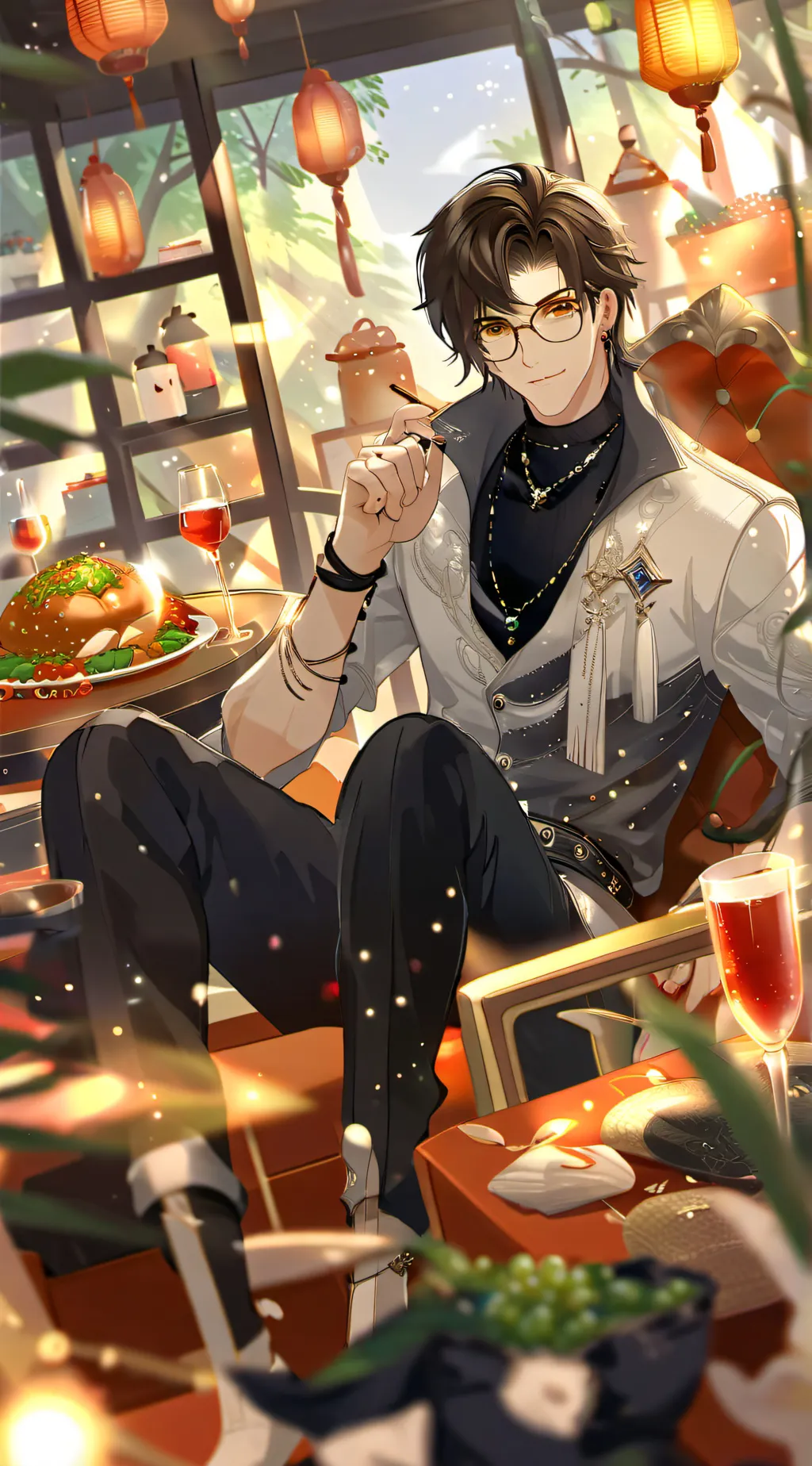 ai character: Alexander  background