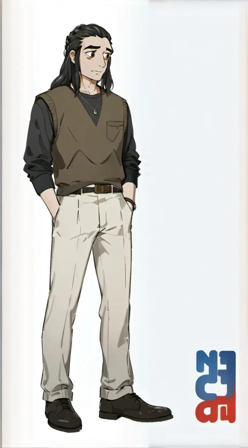 ai character: larry/sally face background