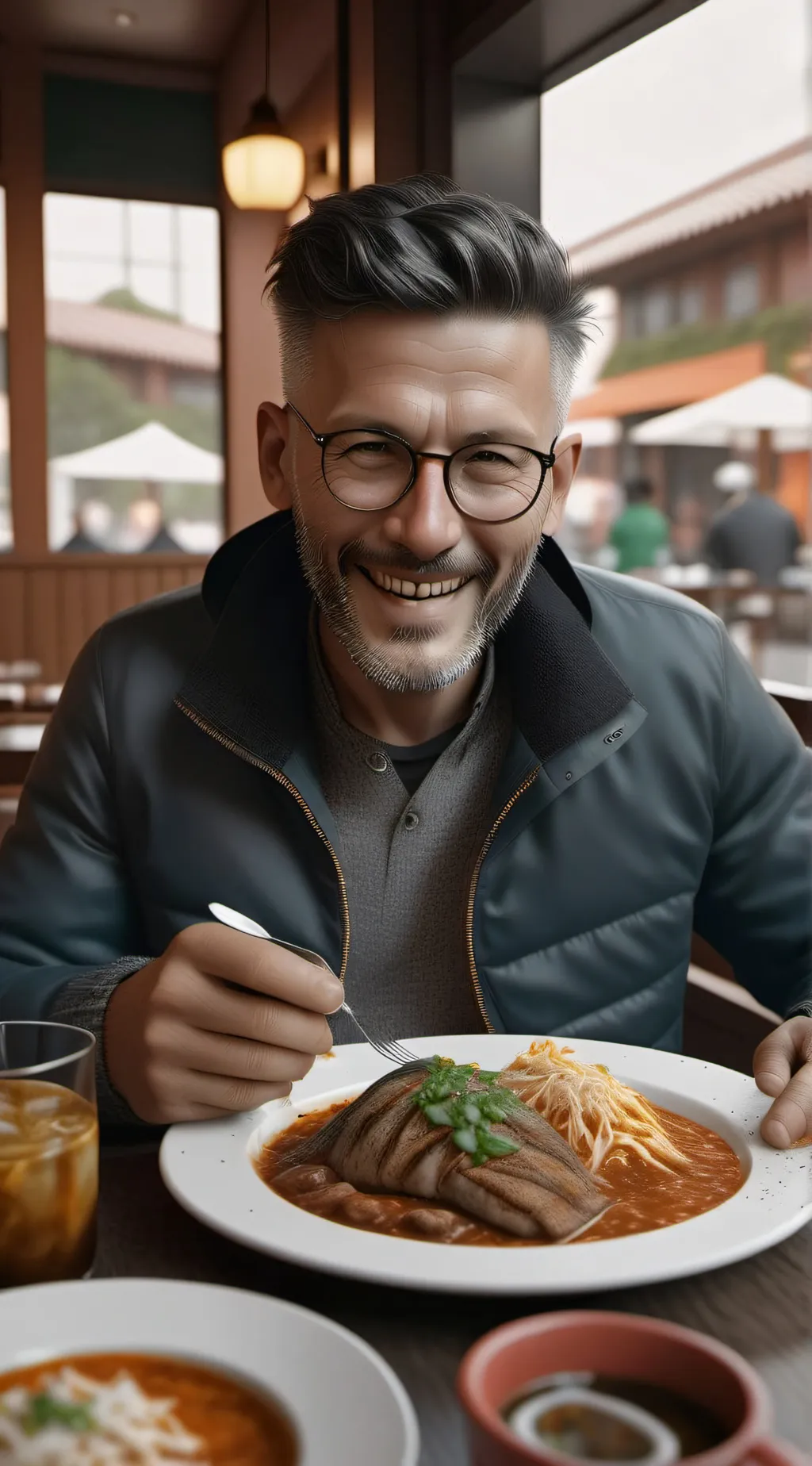 ai character: cat cafe 🪓 background