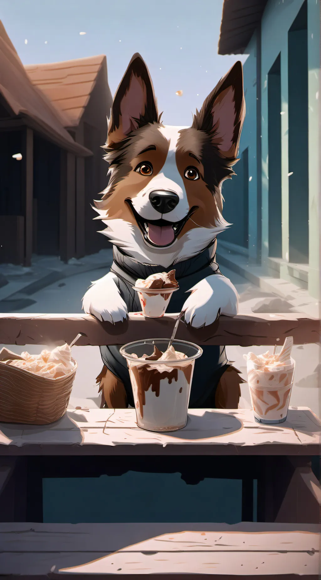 ai character: doggo background