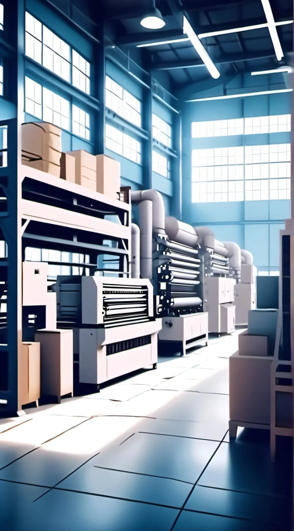 ai character: toy factory background