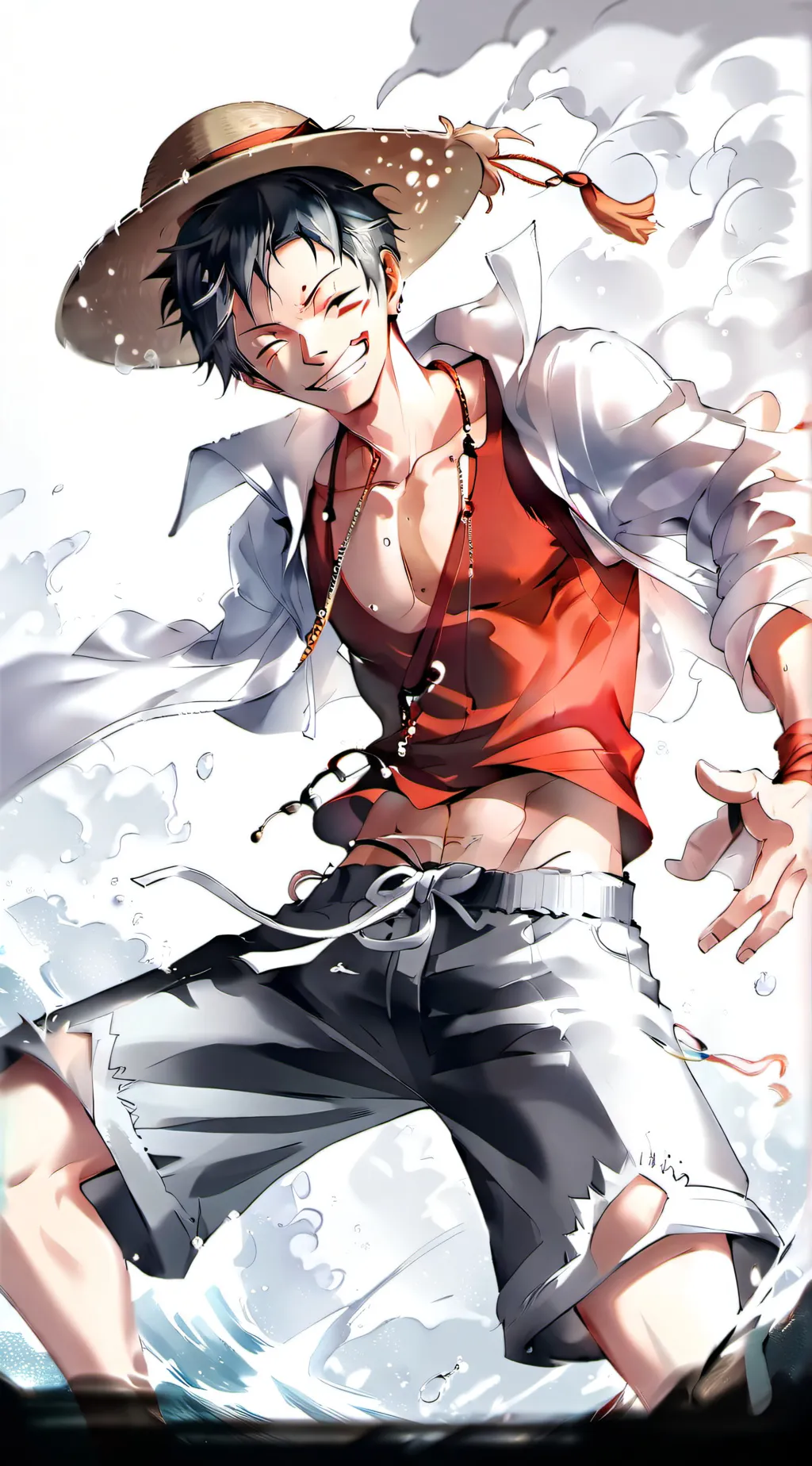 ai character: Monkey D. Luffy background