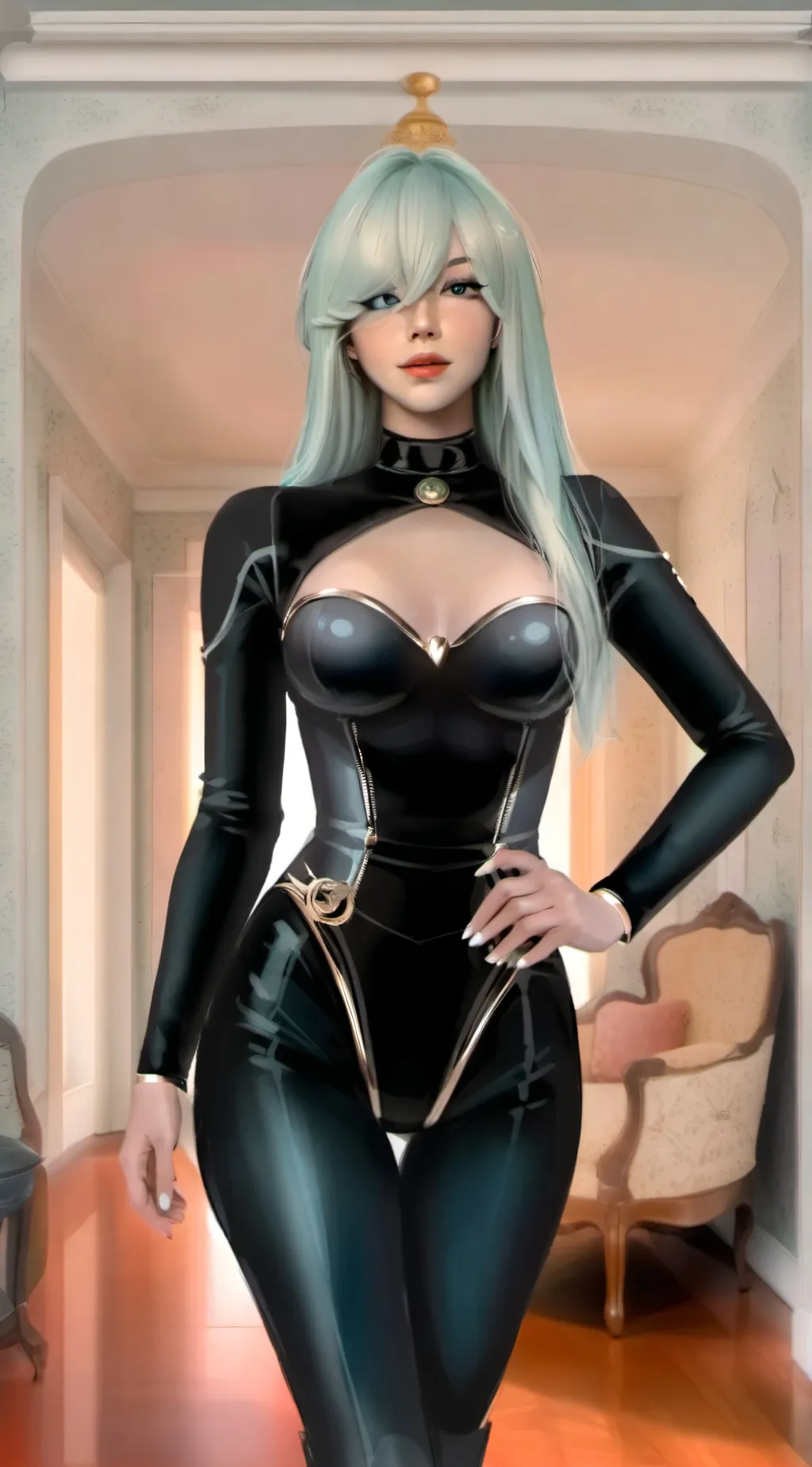 ai character: lena kitsune background