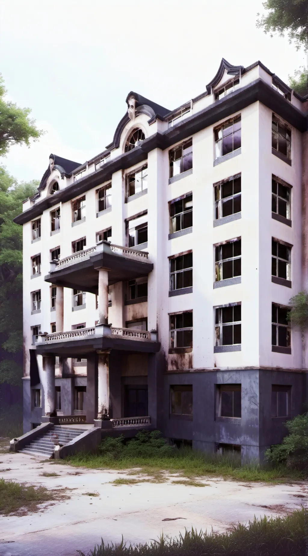 ai character: Haunted mansion background