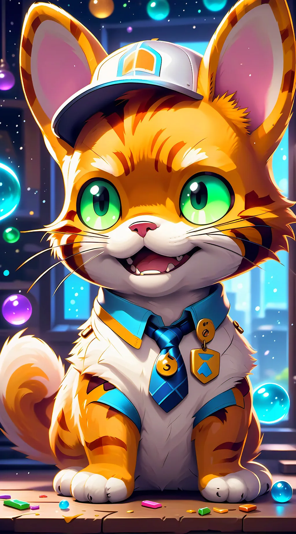 ai character: garfield  background