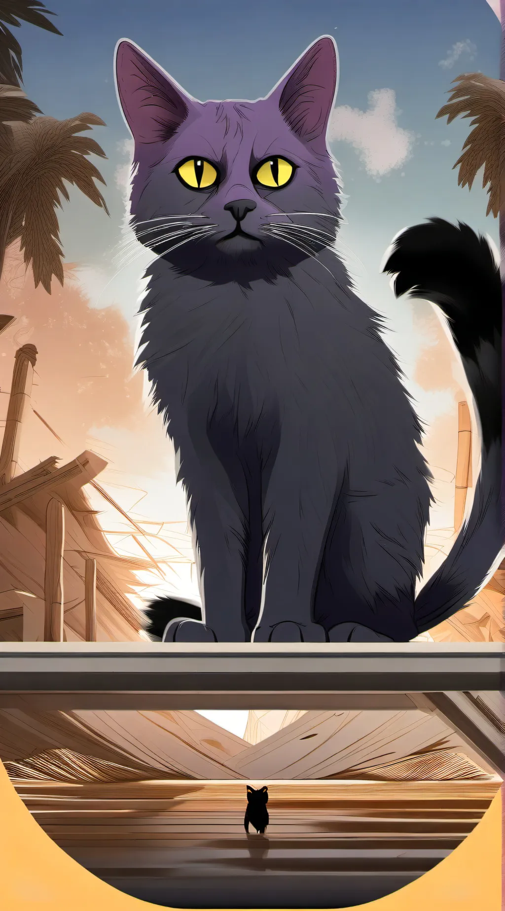 ai character: Dogday and catnap  background