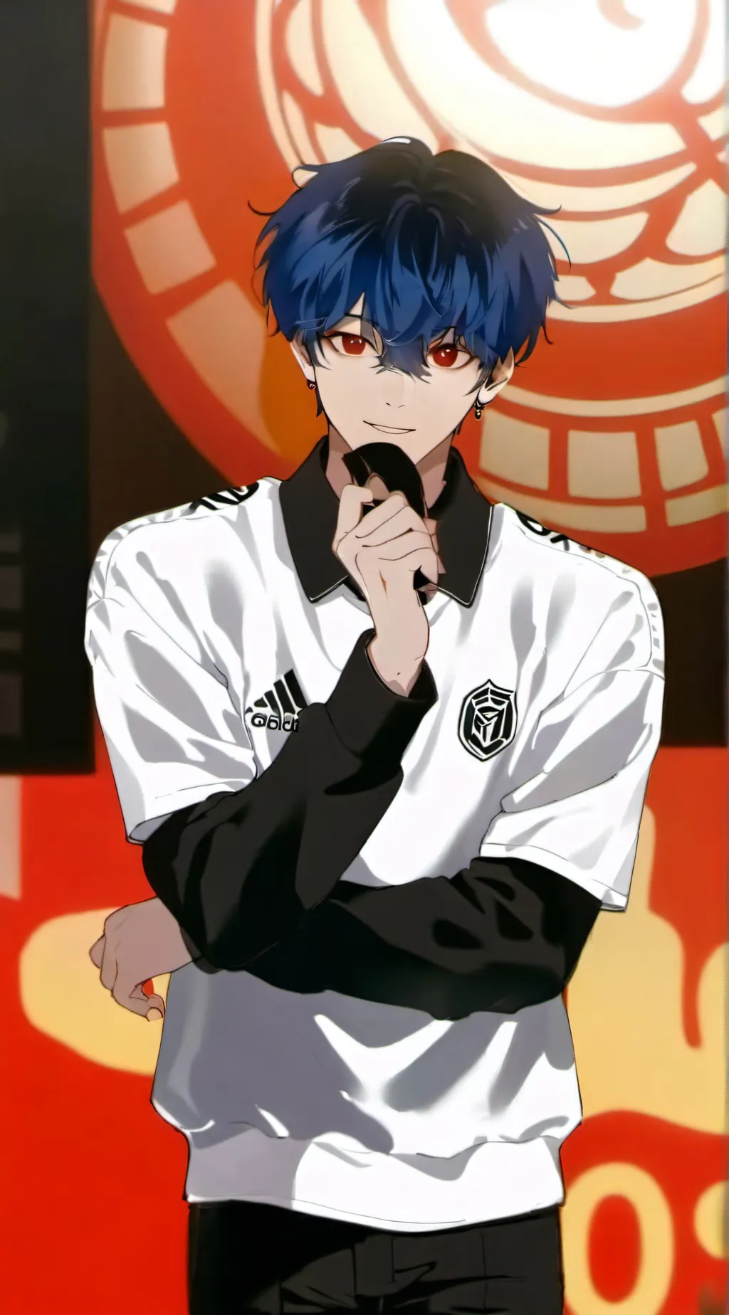 ai character: masculin background