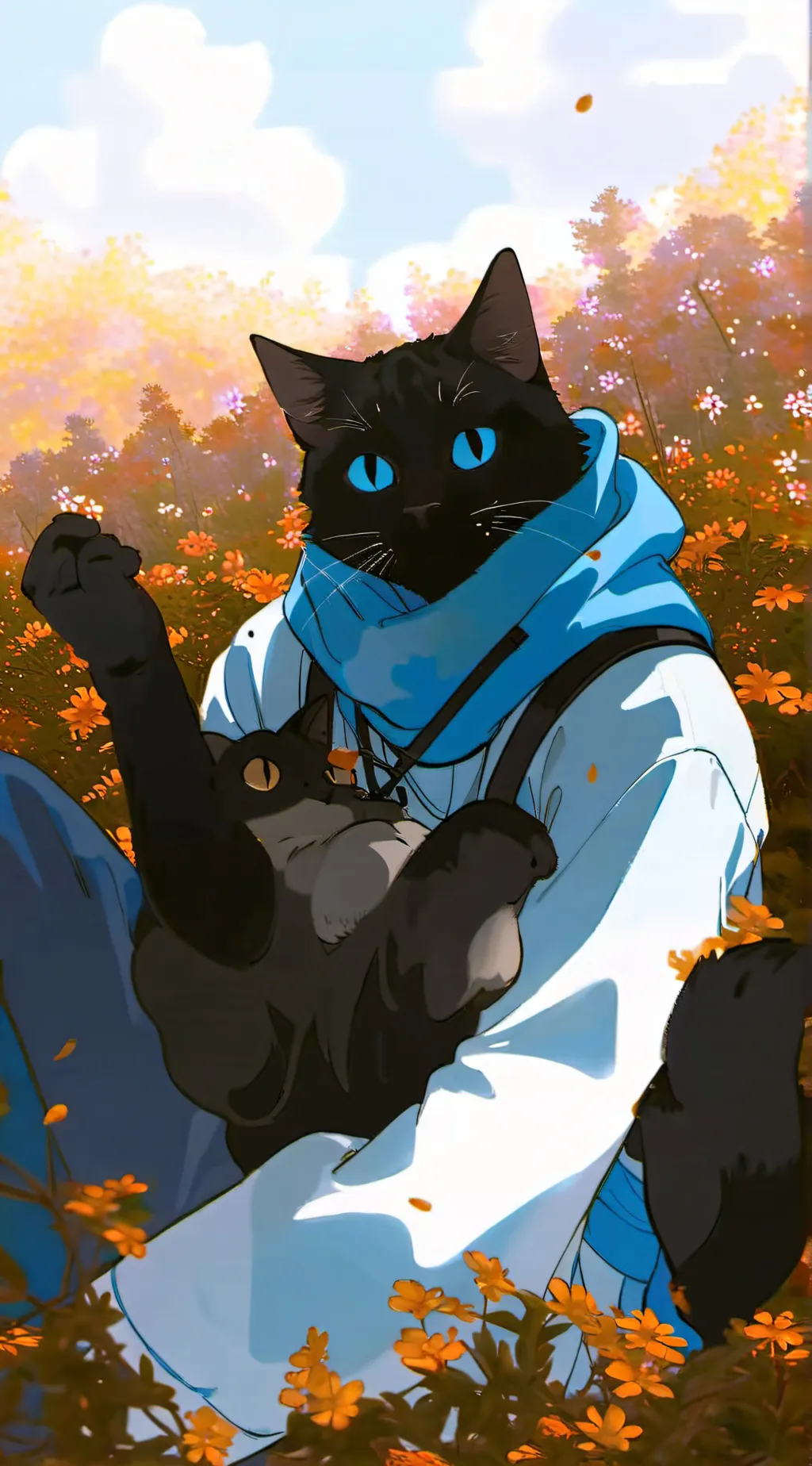 ai character: catnap background